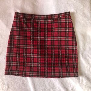 forever 21 plaid mini skirt